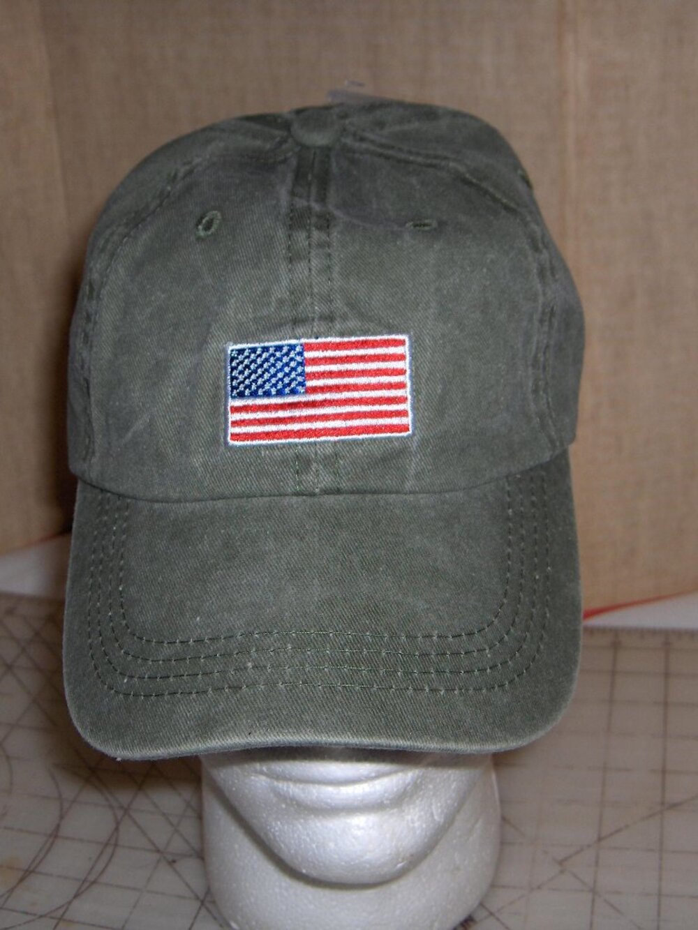 US Flag Cap, Size Adjustable, Never Worn